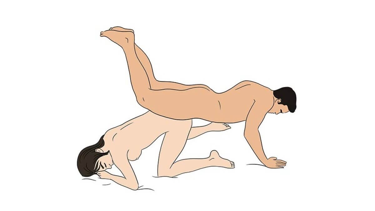 Pose sexual del helicóptero.