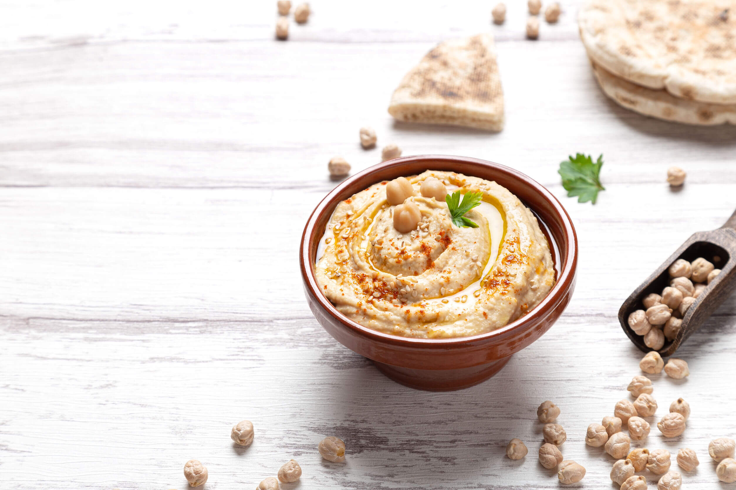 Hummus light de garbanzos: una receta para veganos