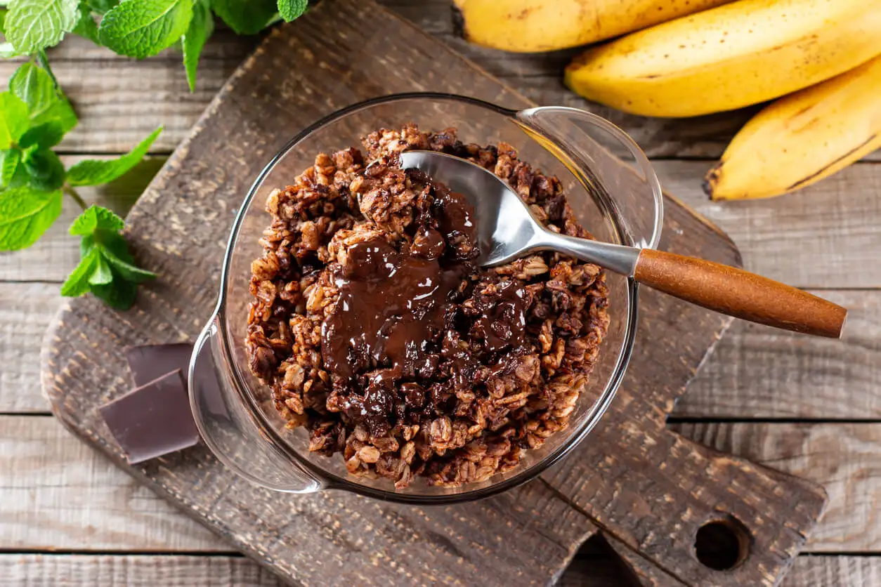 Porridge con cacao.
