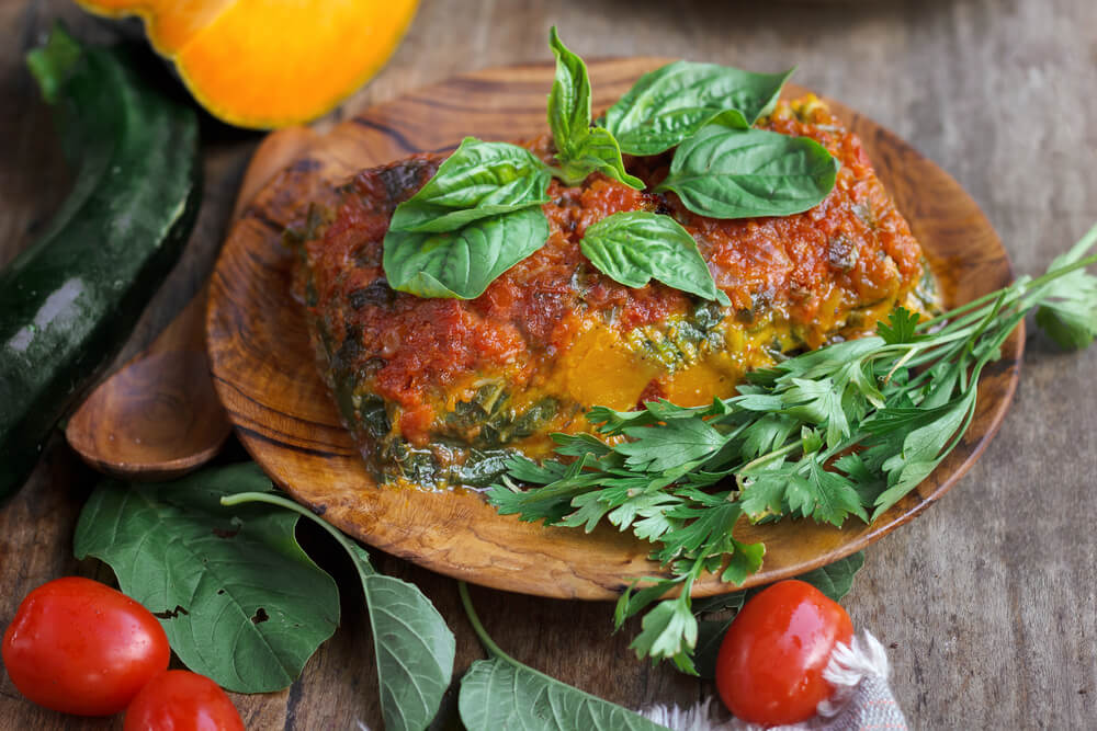 Lasaña vegana, una de las recetas vegetarianas ideales par adelgazar