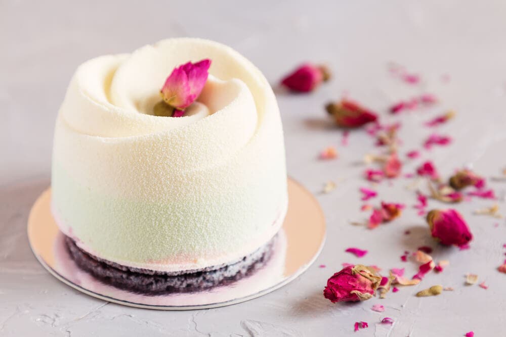 Mousse de chocolate blanco, postres para celíacos.