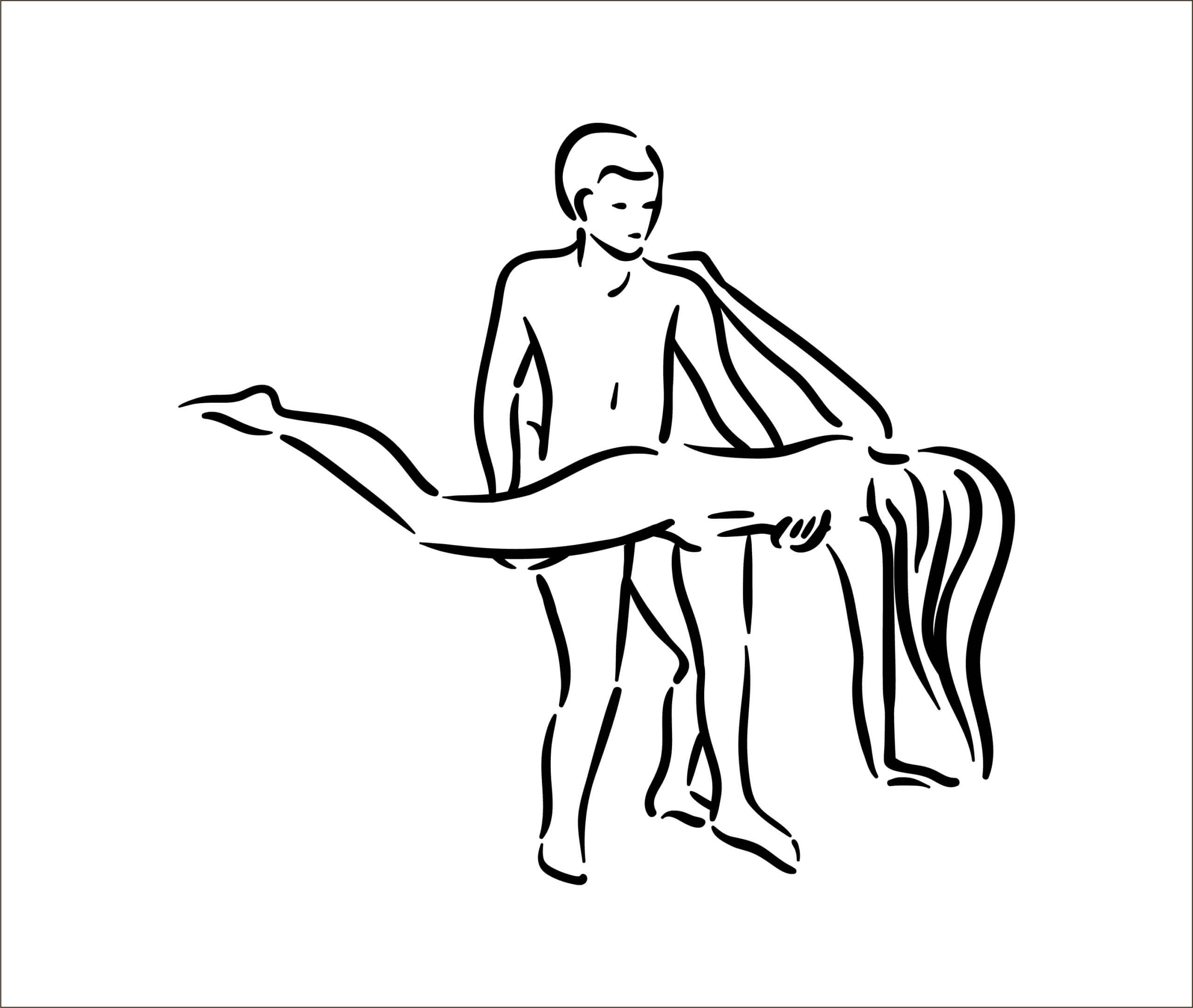 Medio perrito, posiciones sexuales.