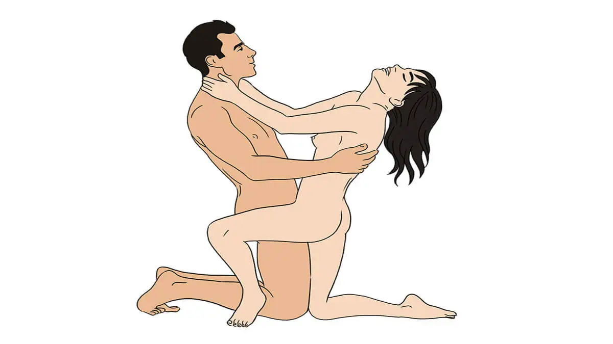 Postura de rodillas.