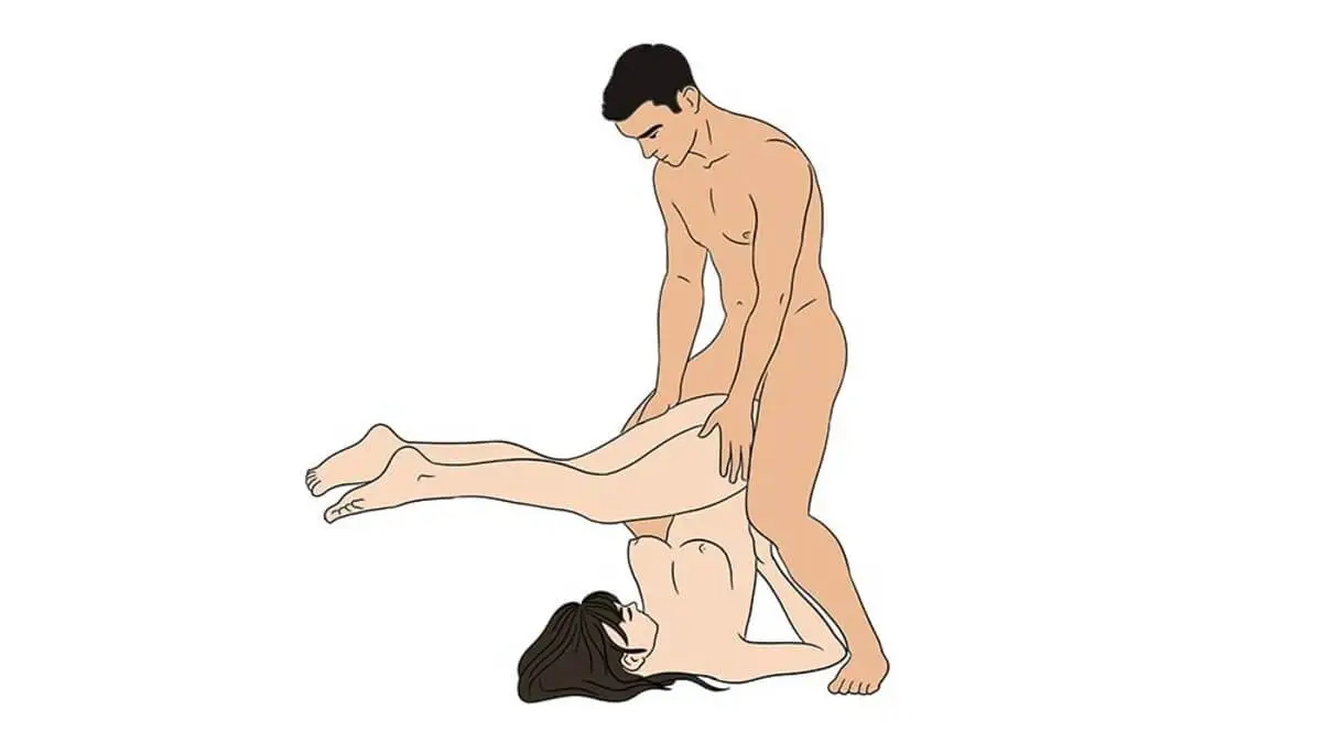 Acrobacia sexual del libro Kamasutra.