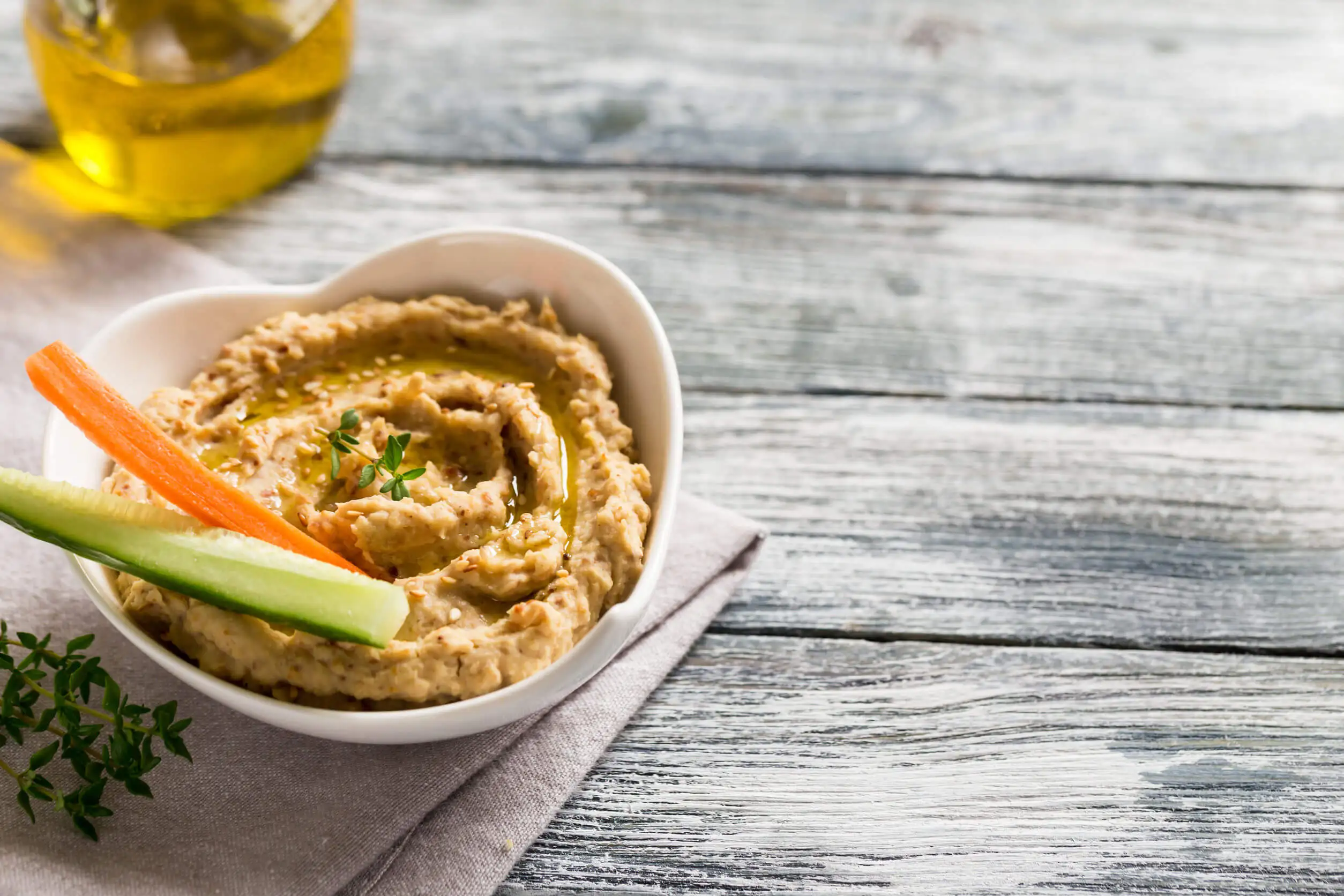 Recetas de Hummus light de garbanzos