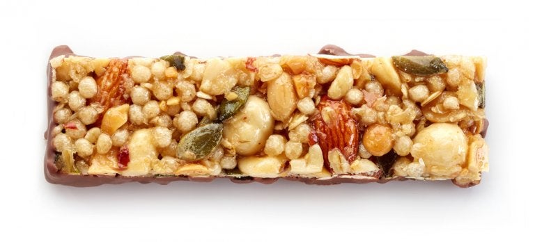 Barritas de cereal veganas para calmar tus antojos