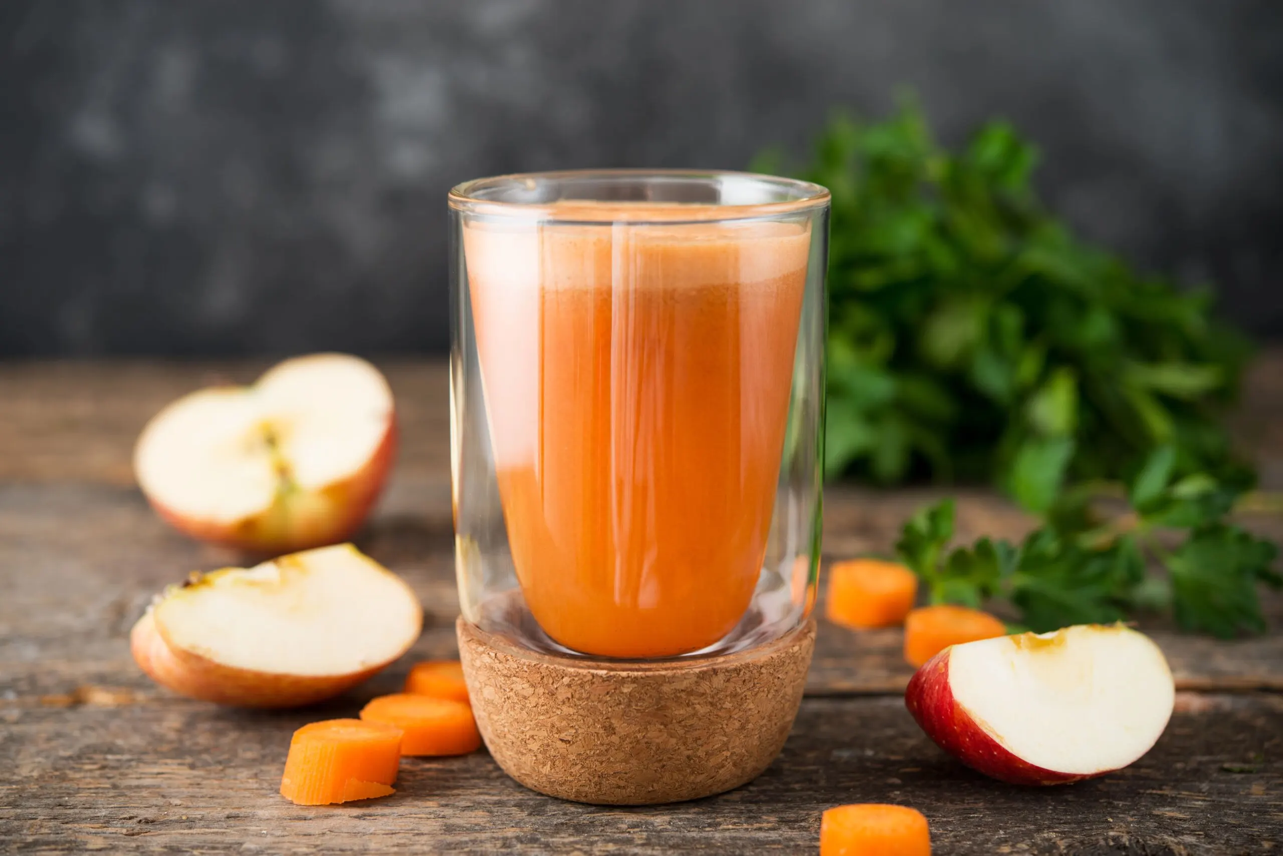 Licuado de manzana y zanahoria