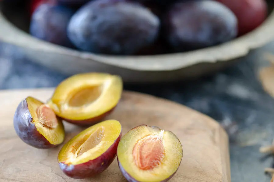ciruelas con efectos laxantes