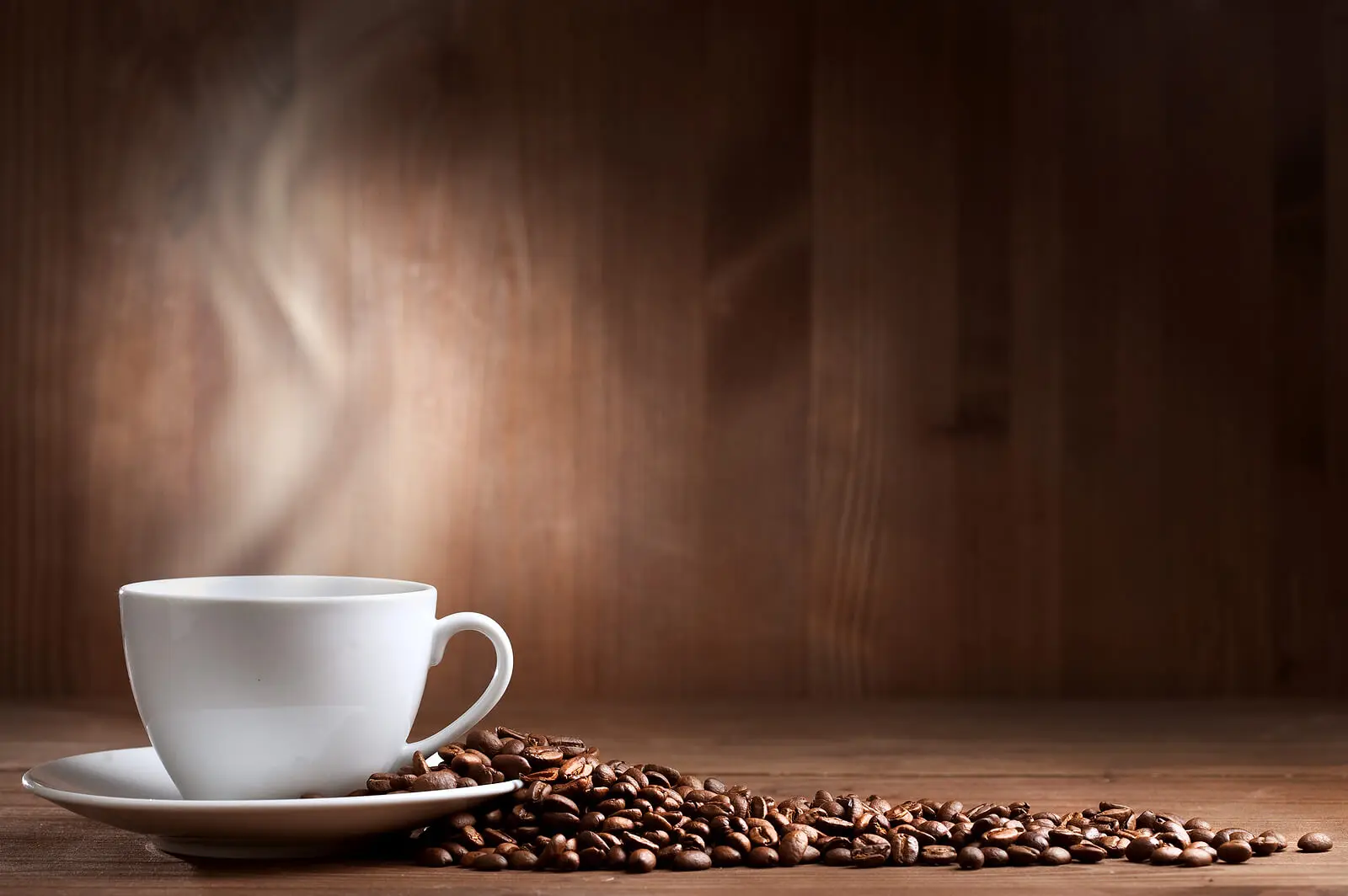 Granos de café cultivados en casa.