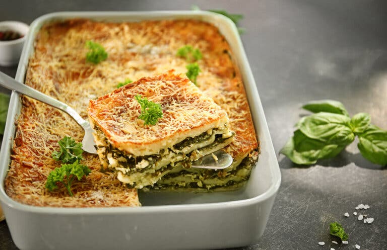2 recetas de lasaña con espinaca