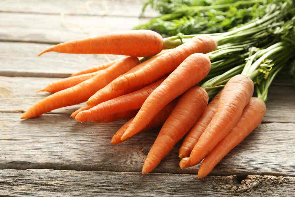Zanahorias con betacarotenos.