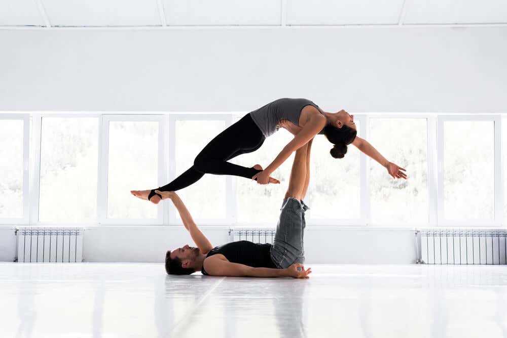 Acro yoga en pareja