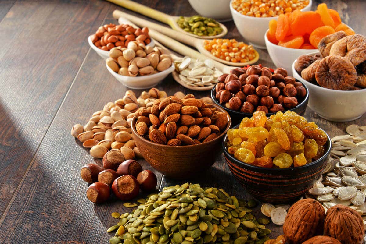 Nuts and dried fruit aren't included in an elimination diet.