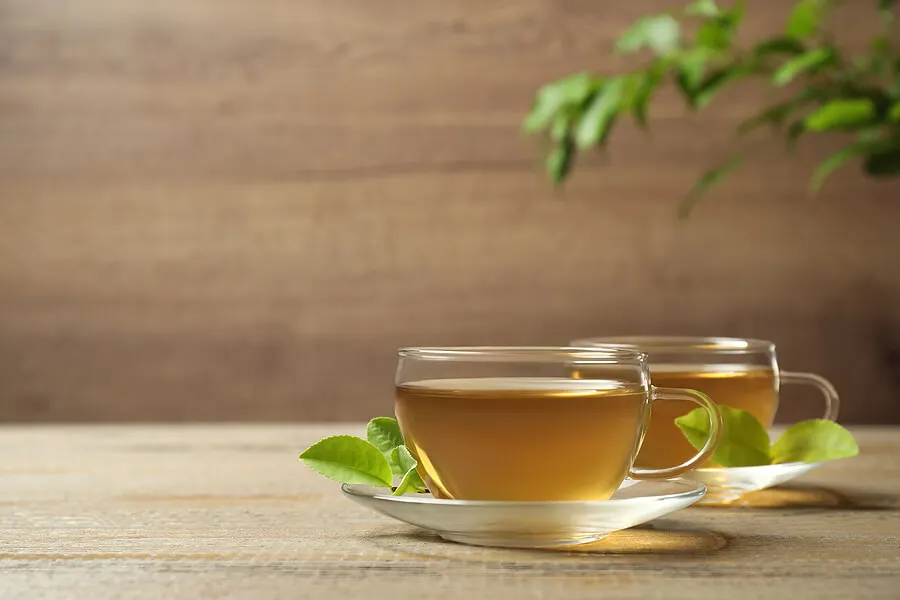 Tazas de té verde