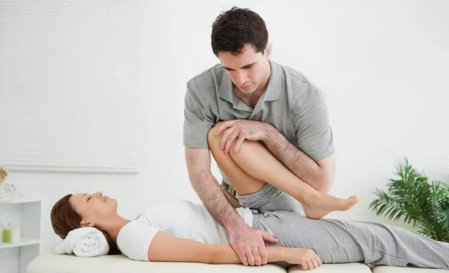 Paciente en fisioterapia