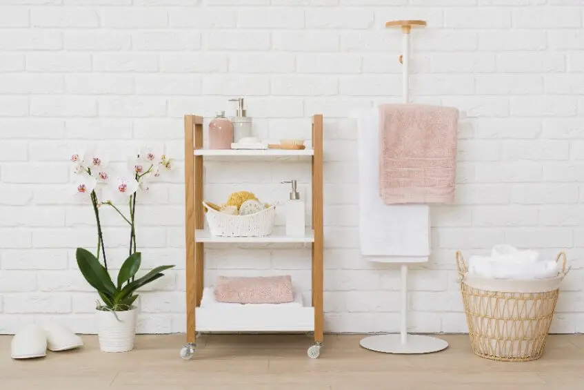Decoración con orquídeas en el baño