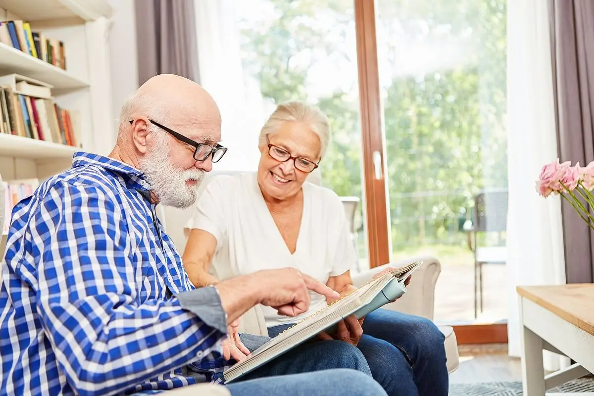 Two elderly people.