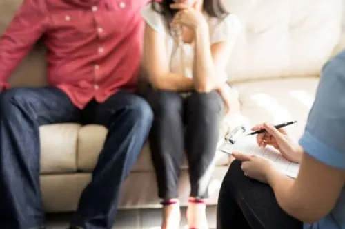 Pareja en terapia