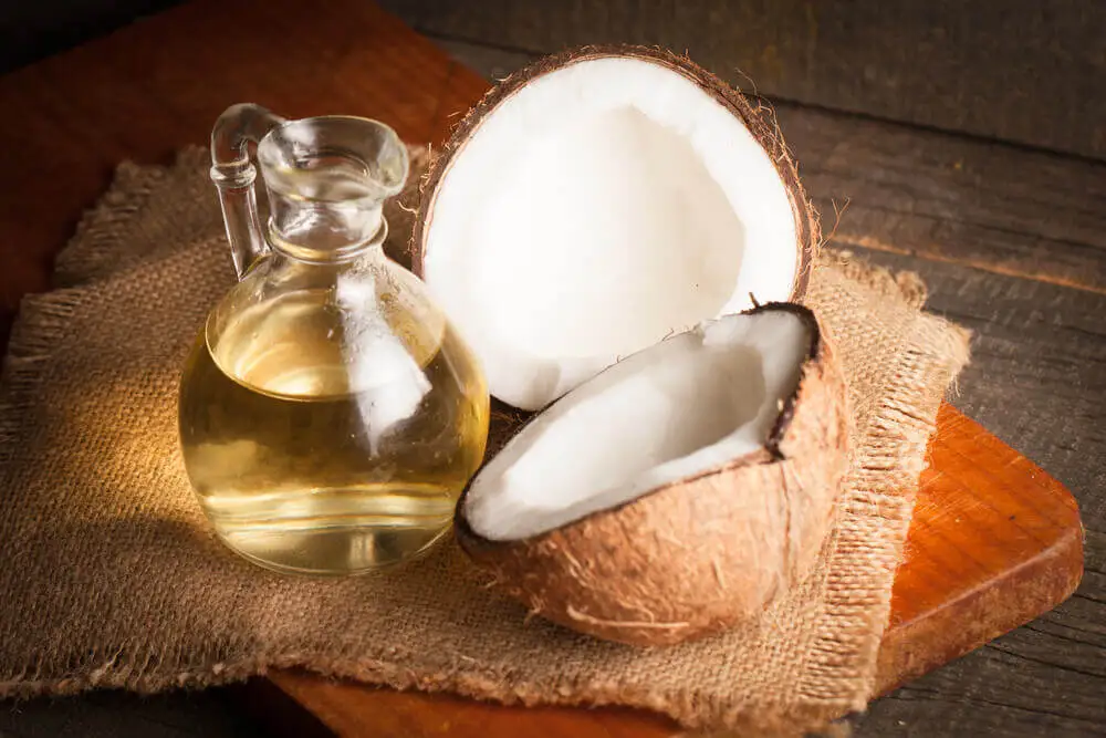 Aceite de coco natural.