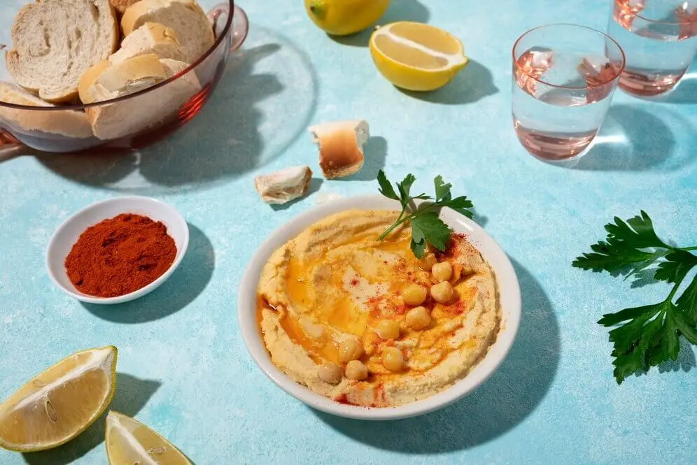 Hummus de garbanzos con pimentón