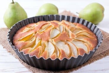 ¿Cómo preparar una tarta de pera sin azúcar?