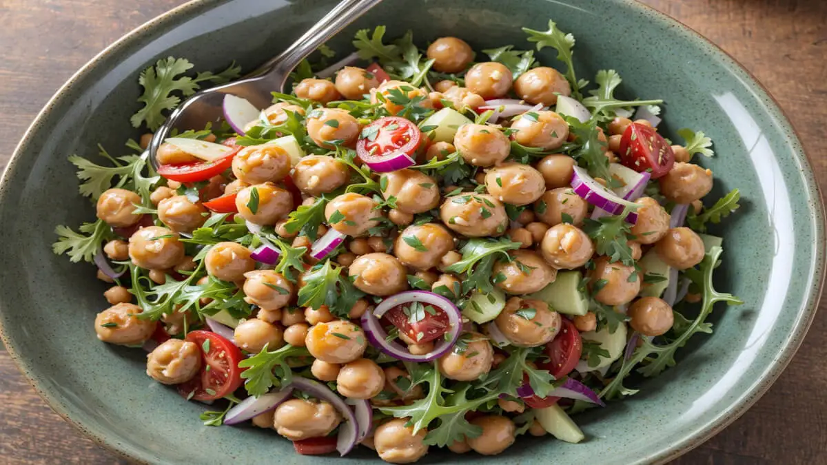 Ensalada de garbanzos.