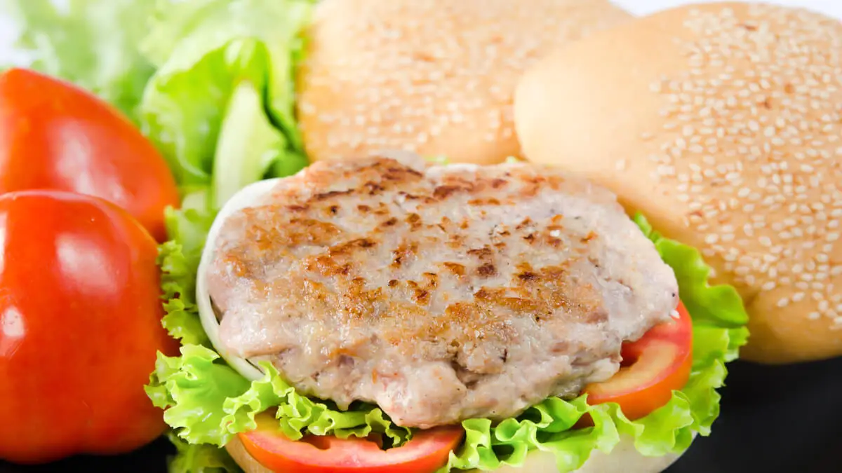 Hamburguesa de atún.