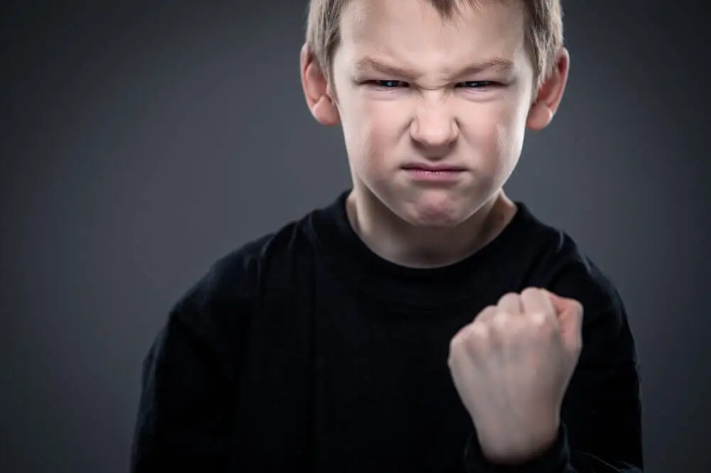 Trastorno desafiante en un niño.
