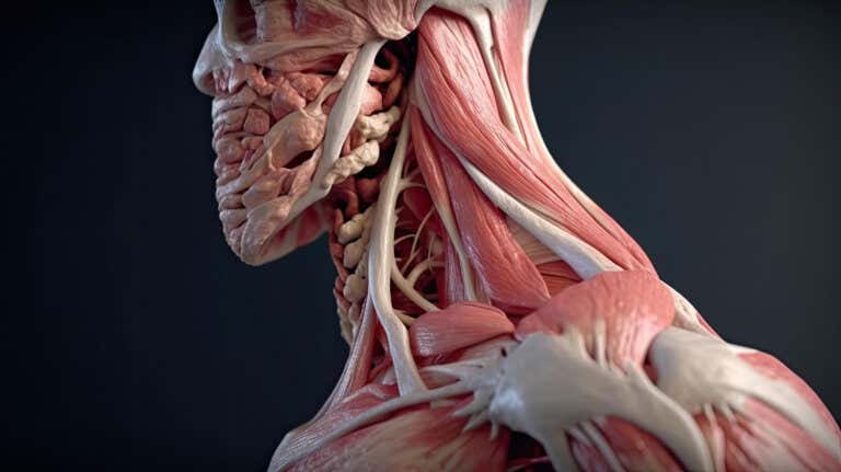 El cuello tiene varias estructuras musculares y ligamentosas