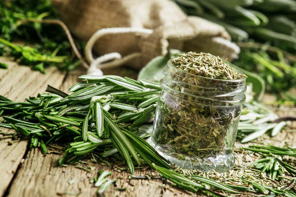 Rosemary for cramps.