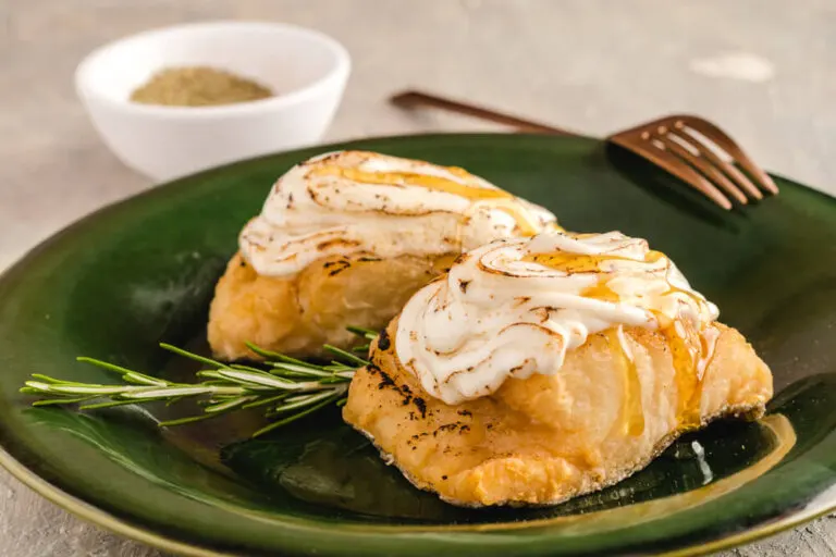 Bacalao gratinado con mahonesa