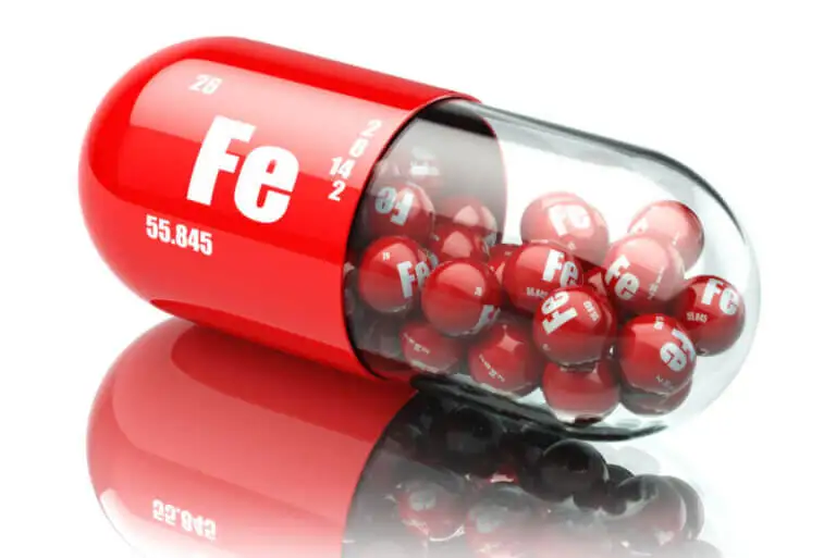 Los efectos secundarios de los suplementos de hierro