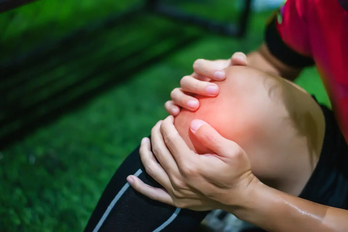 Hiperextensión de rodilla.
