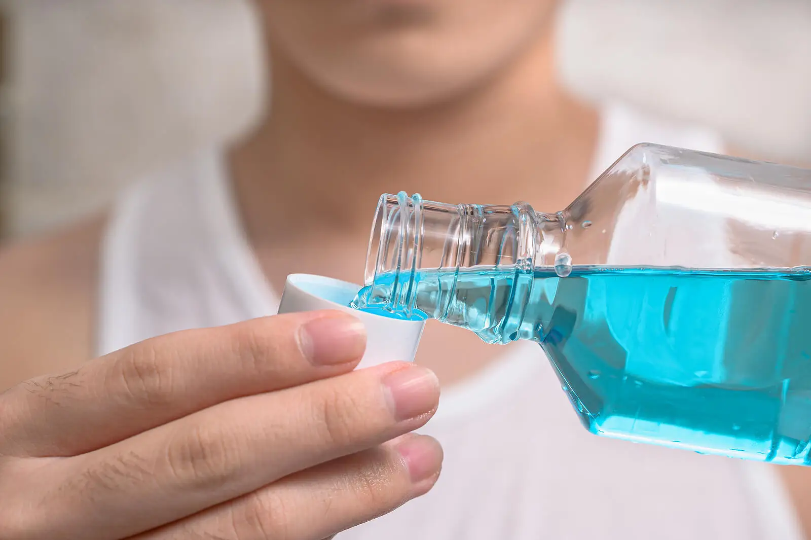 gute Mundhygiene - Mundwasser