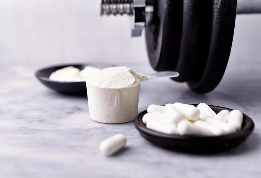Suplementos de creatina.
