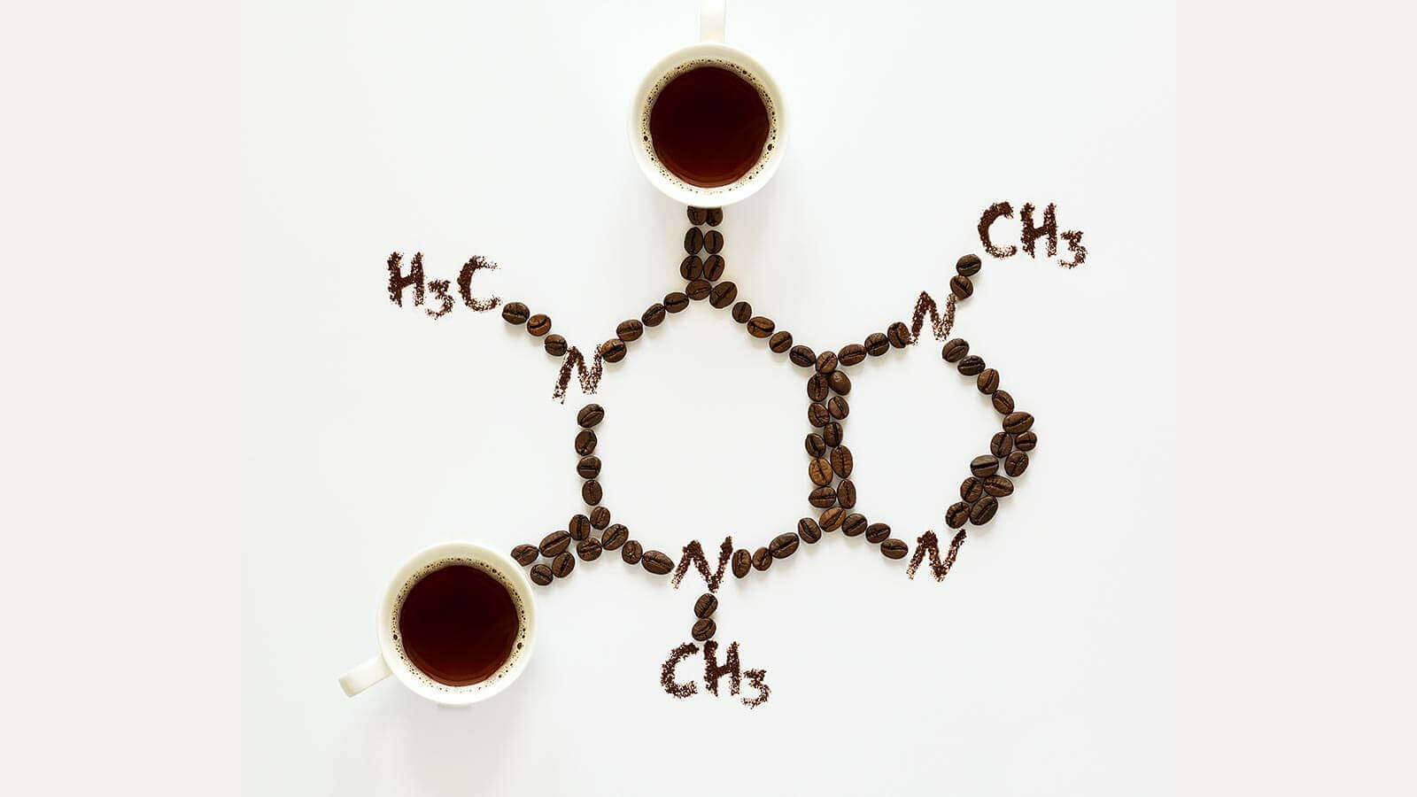 Molecola della caffeina.