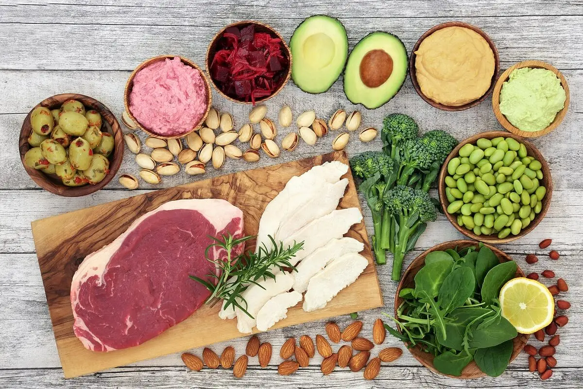 Aliments bons pour la santé.