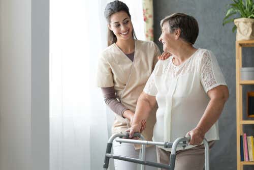 Osteoporosis con fractura en mujer anciana