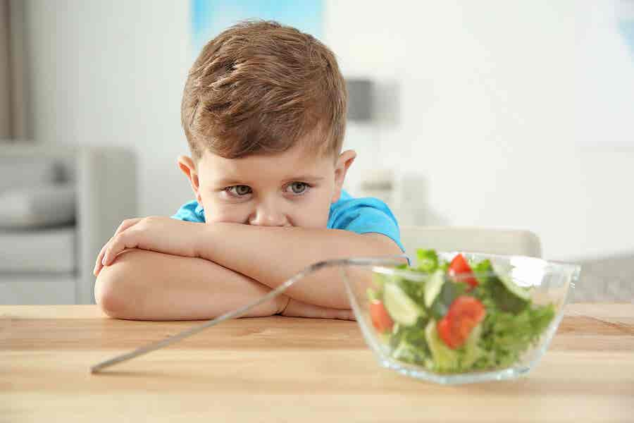 Niño no acepta dieta vegetariana.