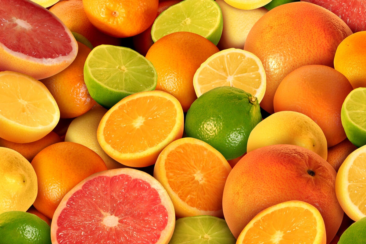 Fruits à l'acide citrique.