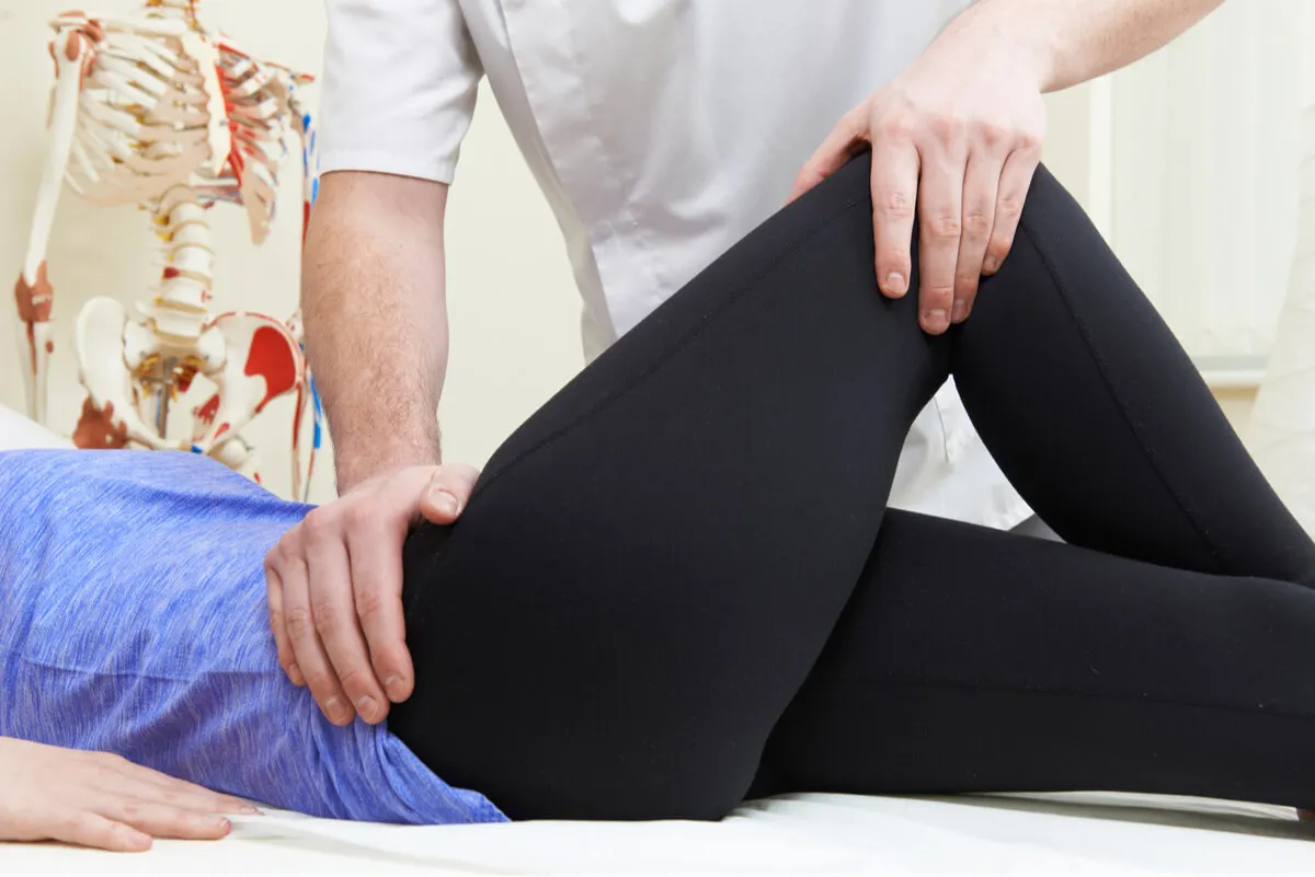 Fisioterapia de cadera para glúteo medio.