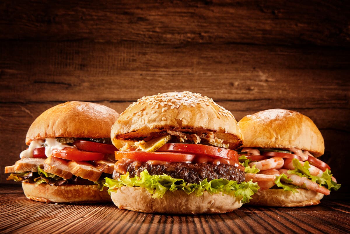 Hamburguesas de comida rápida