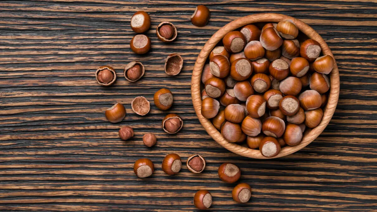 Avellanas son frutos secos.
