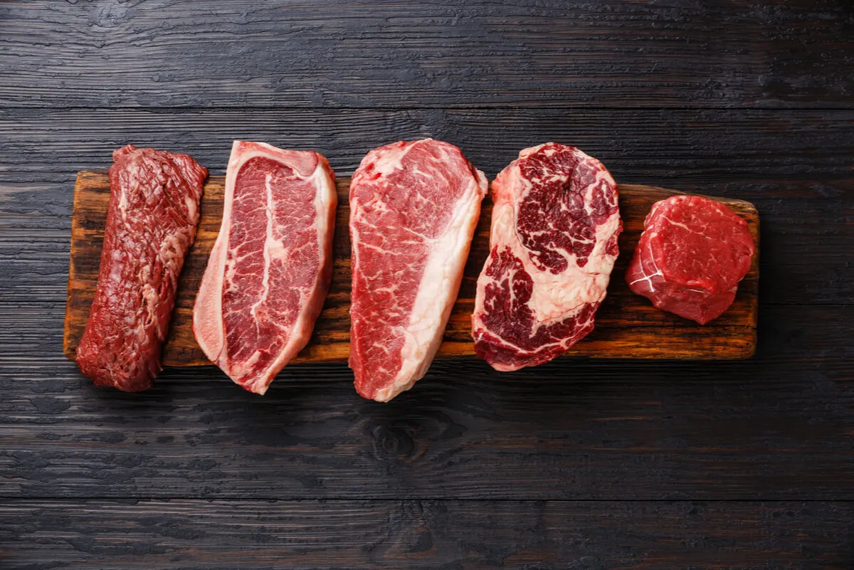 Carne rojas con aditivos.