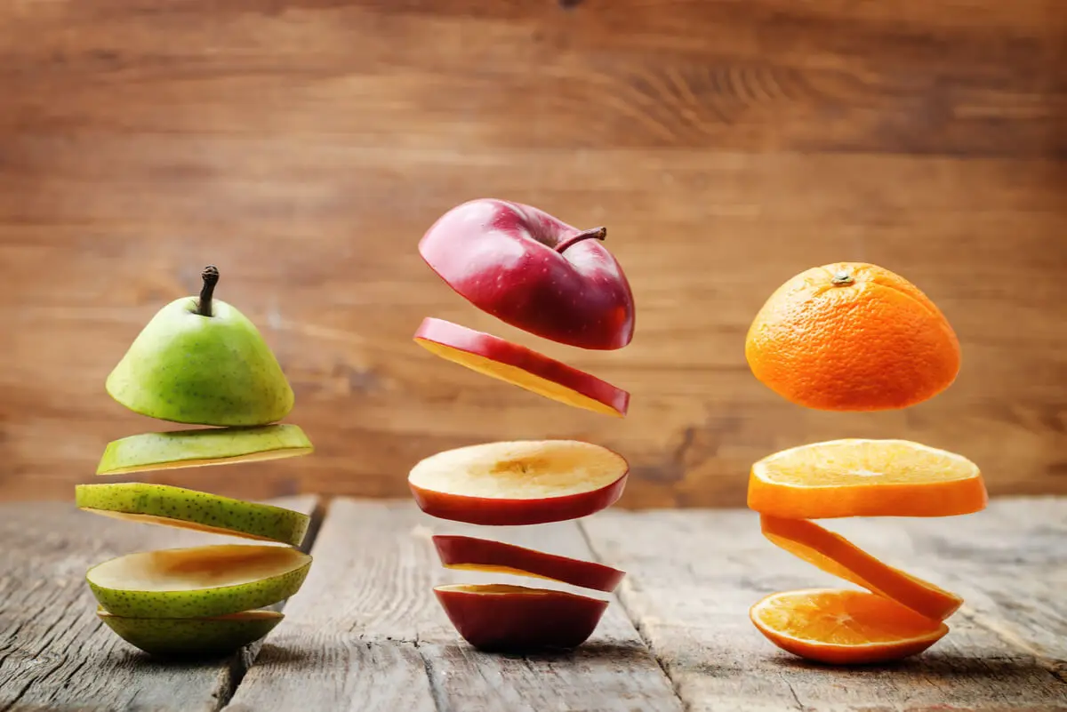 Frutas con fructosa.
