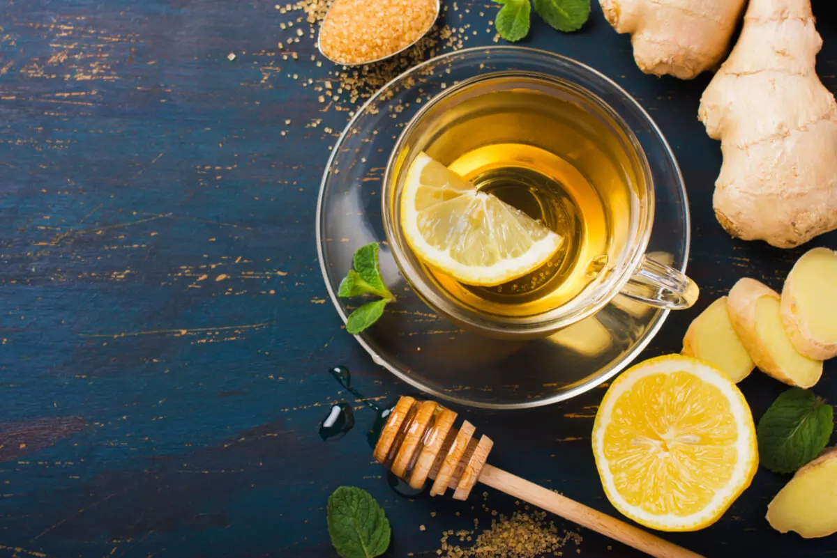 Infusión de limón con jengibre