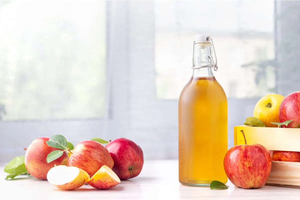 Vinagre de manzana para la piel.