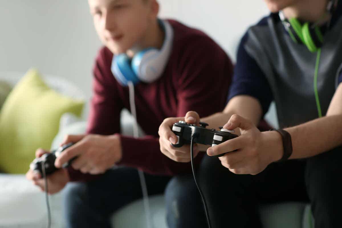 Videojuegos en niños adictos a ellos.
