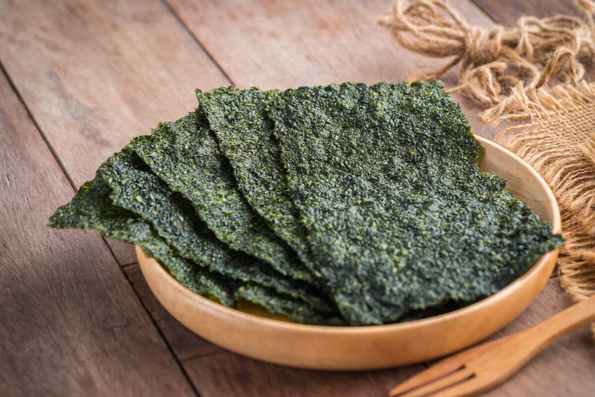 Alga Nori para sushi vegano