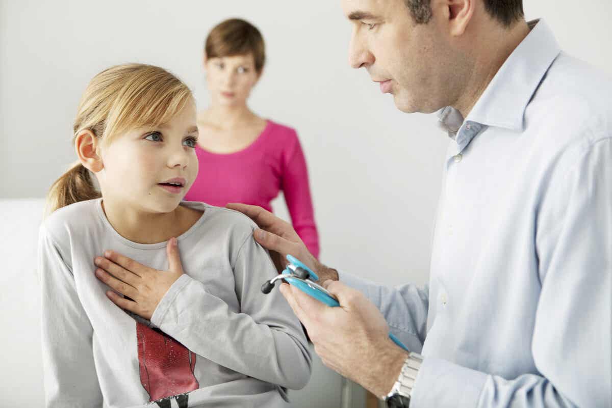 en jente med astma